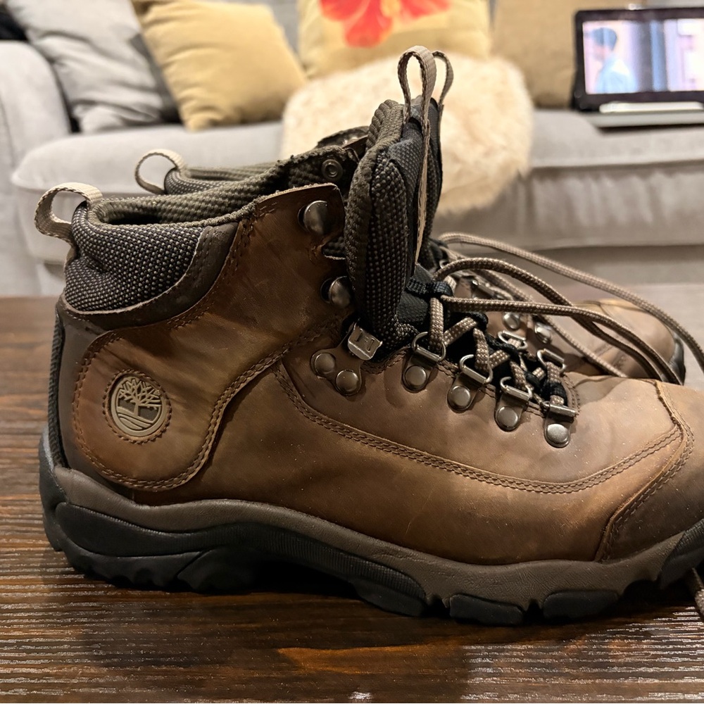 Timberland Brown Leather Ankle Hiking Boots